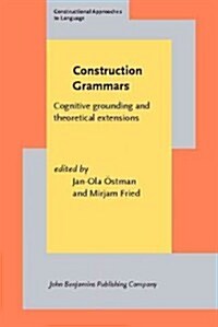 CONSTRUCTION GRAMMARS (Hardcover)