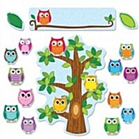 Colorful Owls Behavior Bulletin Board Set (Paperback)