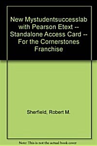 New Mystudentsuccesslab with Pearson Etext -- Standalone Access Card -- For the Cornerstones Franchise (Hardcover)
