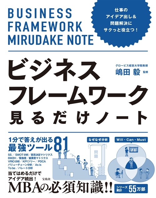 仕事のアイデア出し＆問題解決にサクッと役立つ! ビジネスフレ-ムワ-ク見るだけノ-ト