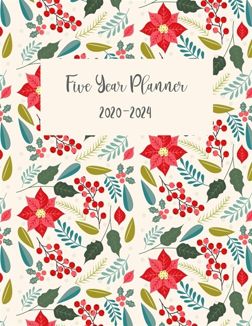 2020-2024 Five Year Monthly Planner: Personal 60 Monthly Calendar Appointment Notebook, Agenda Schedule Organizer. (Paperback)