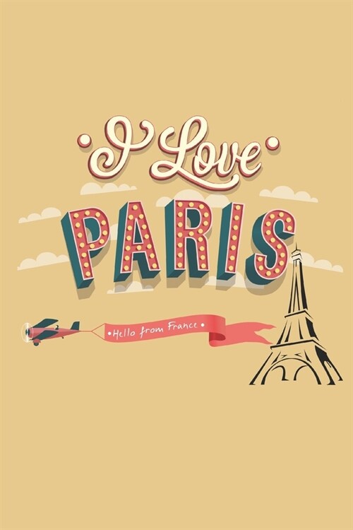 Paris Notebook: Blank (unlined) Lined Journal, 120 Pages, 6 x 9, present for men, Soft Cover (paris), Matte Finish (Paperback)