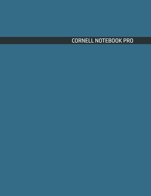 Cornell Notebook Pro: Large Note Taking System For School And University. College Ruled Pretty Light Notes. Shadow Stone Cover - Trendy Note (Paperback)