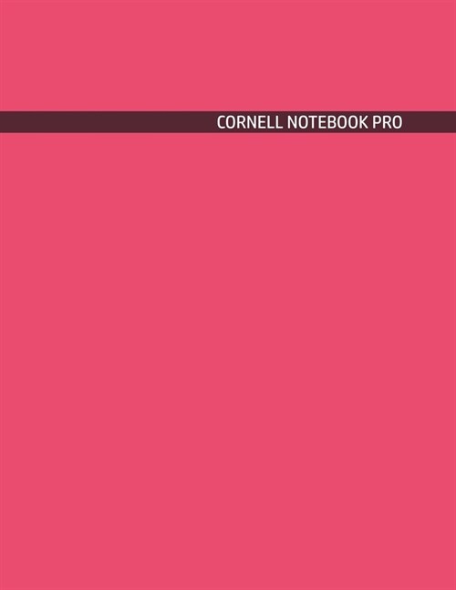 Cornell Notebook Pro: Large Note Taking System For School And University. College Ruled Pretty Light Notes. Cardsox Cover - Trendy Note Pape (Paperback)