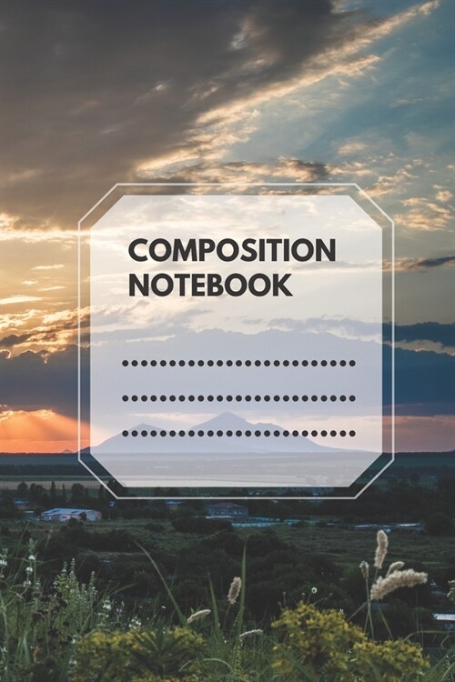 Composition Notebook: Composition Book, Landscape Journal, Diary, College Ruled, Lined,110 pages (school notebooks) (Paperback)
