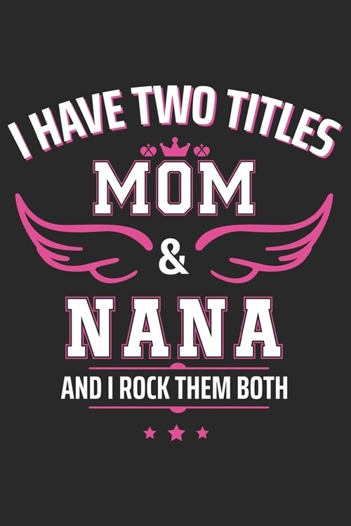 I have two titles mom & nana and i rock them both: Daily planner journal for mother/stepmother, Paperback Book With Prompts About What I Love About Mo (Paperback)