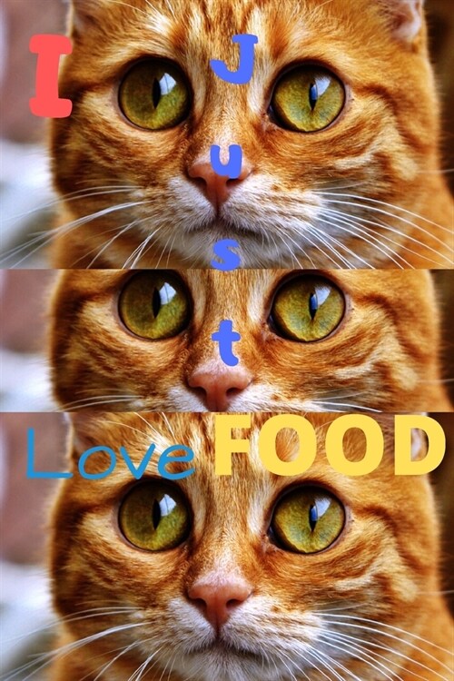 I Just Love Food And Cats Journal Notebook (Paperback)