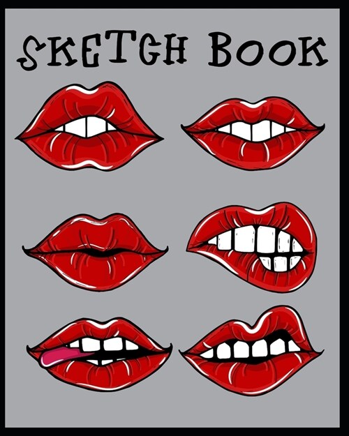 Sketch Book: A Large Notebook With Blank Paper for Drawing, Writing, Painting, Sketching, 100 Pages, 8x10 (Paperback)