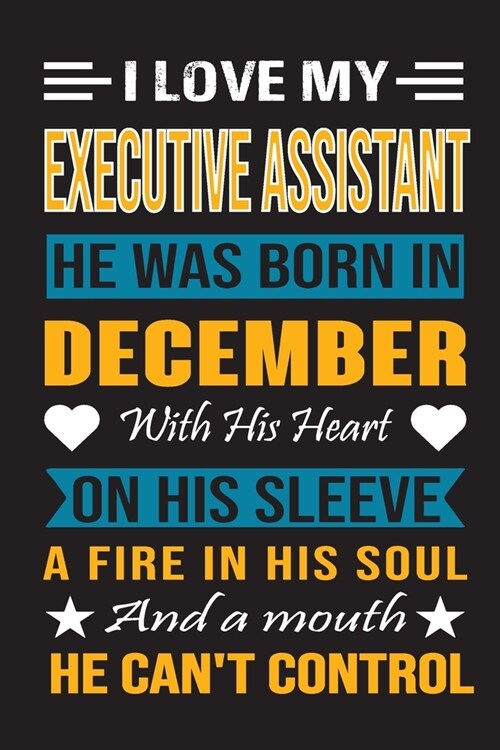 I Love My Accountant He Was Born In December With His Heart On His Sleeve A Fire In His Soul And A Mouth He Cant Control: Accountant birthday journal (Paperback)