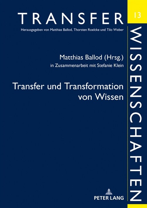 Transfer Und Transformation Von Wissen (Hardcover)