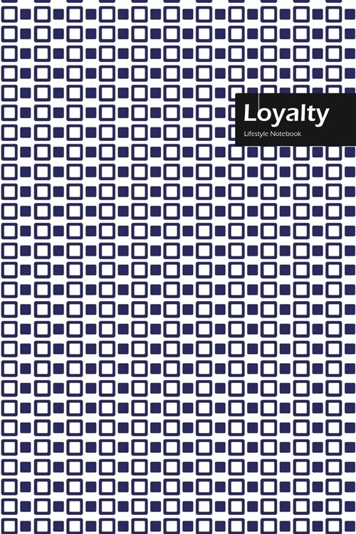 Loyalty Lifestyle, Creative, Write-in Notebook, Dotted Lines, Wide Ruled, Medium Size 6 x 9 Inch, 288 Pages (Blue) (Paperback)
