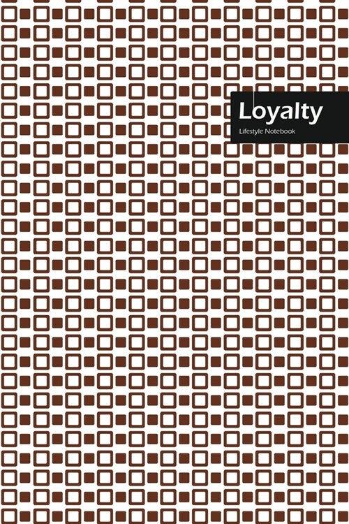 Loyalty Lifestyle, Creative, Write-in Notebook, Dotted Lines, Wide Ruled, Medium Size 6 x 9 Inch, 288 Pages (Coffee) (Paperback)