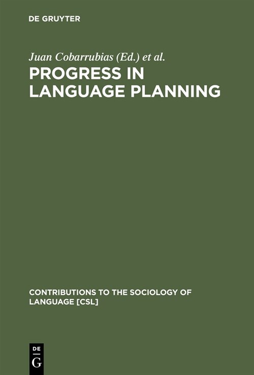 Progress in Language Planning (Hardcover, Reprint 2012)