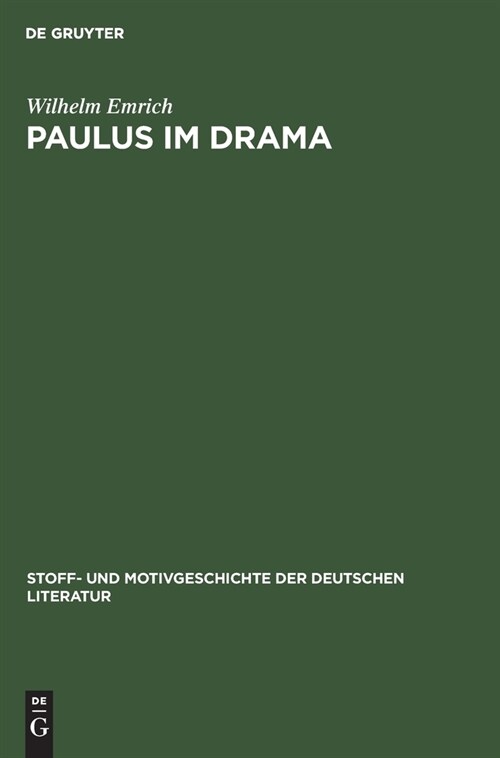 Paulus im Drama (Hardcover, Reprint 2019)