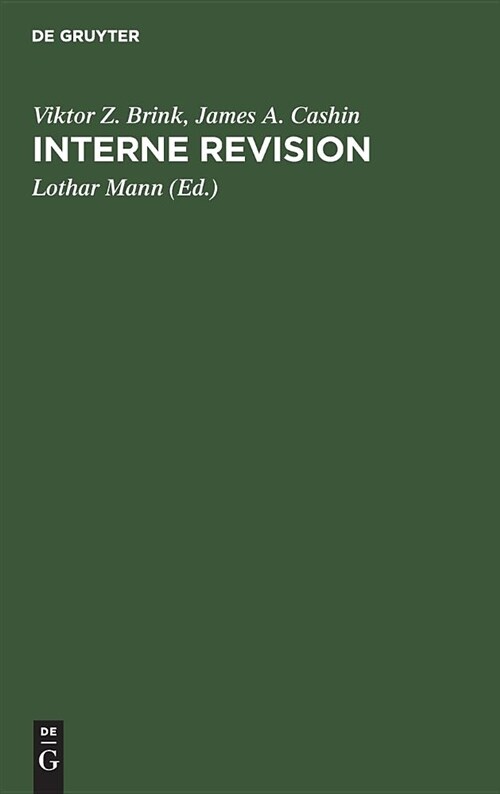 Interne Revision (Hardcover, Aus D. Amerik.)