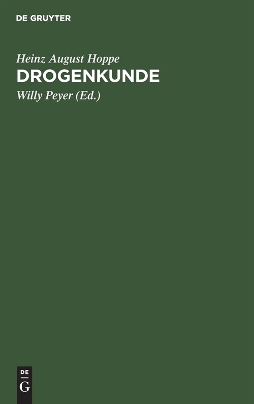 Drogenkunde (Hardcover, 5, 5., Unverand. A)