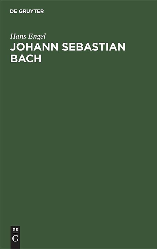 Johann Sebastian Bach (Hardcover, Reprint 2018)