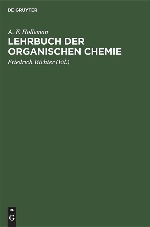 Lehrbuch Der Organischen Chemie (Hardcover, 33, 33. U. 34., Dur)