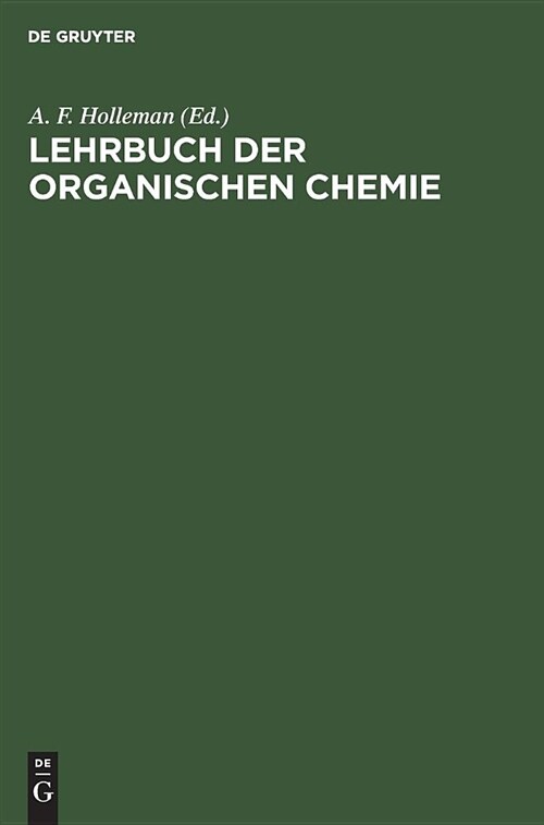 Lehrbuch Der Organischen Chemie (Hardcover, 35, 35. U. 36., Umg)