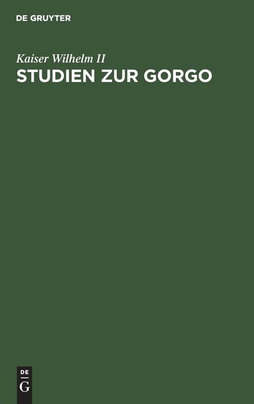 Studien zur Gorgo (Hardcover, Reprint 2020)