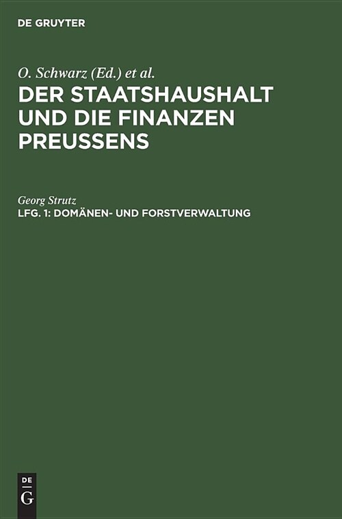Dom?en- und Forstverwaltung (Hardcover, Reprint 2018)