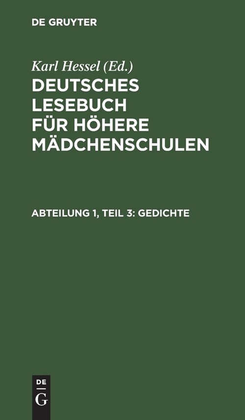 Gedichte (Hardcover, 7, 7., Durchges. A)