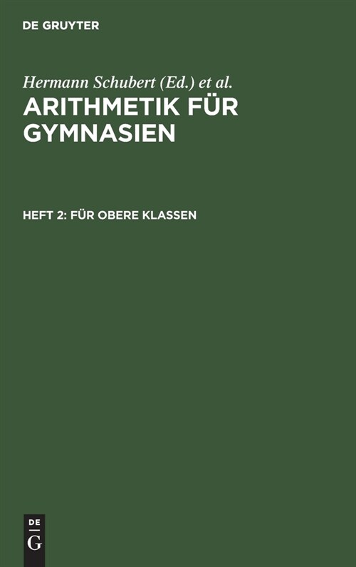 F? obere Klassen (Hardcover, Reprint 2019)