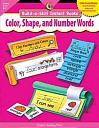 Color, Shape and Number Words (Paperback)