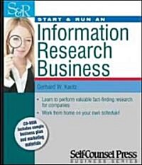 Start & Run an Internet Research Business [With CDROM] (Paperback)