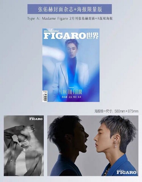 Madame Figaro (월간): 2020년 2월호 (중국어판) - 장우혁 커버