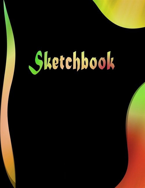 Sketch Book: Blank Paper With 110 Pages For Drawing, Sketching, Creative, Doodling Notebook and Journal (Abstract Cover) (Paperback)