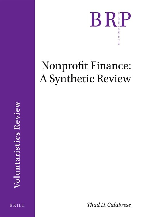 Nonprofit Finance: A Synthetic Review (Paperback)