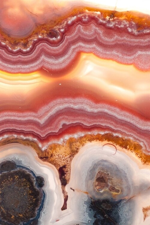 Agate Crystal Journal 6 x 9 Lined Journal Diary Composition Book Notebook (Paperback)