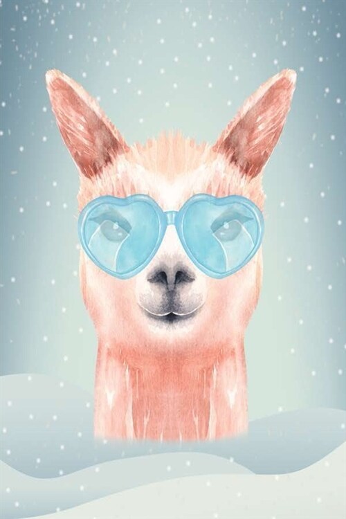 Llama Blue Light Blocking Glasses Journal: 6x9 Blank Lined Notebook / Journal (Paperback, Pink Red Cover) - Inspirational - No probllama gifts to writ (Paperback)