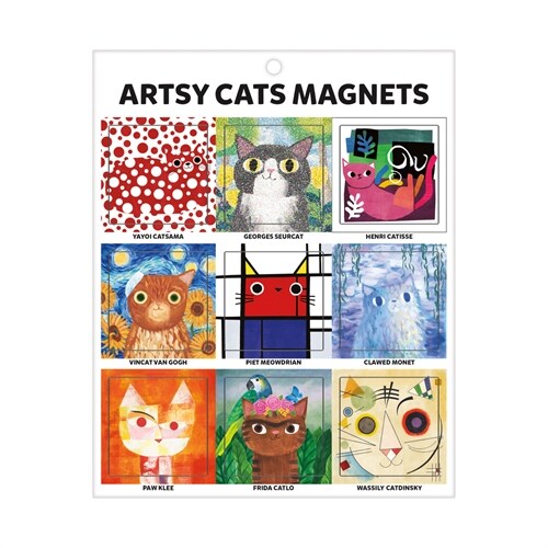 Magnets Artsy Cats (Other)