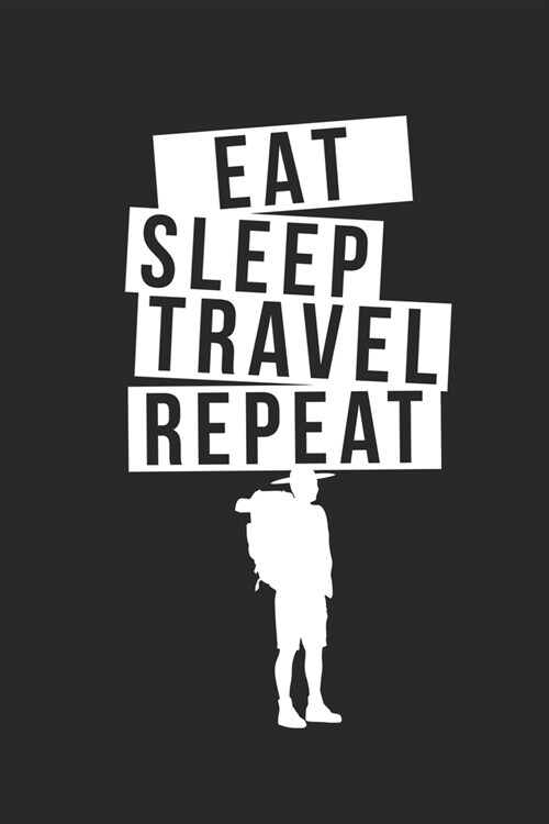 eat sleep Hockey repeat: Travel Themed Notebook Gift for Hockey Lovers (Paperback)