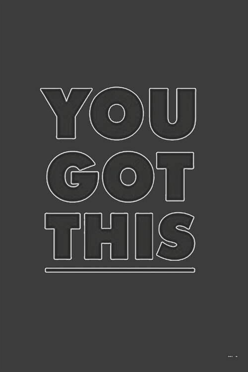 You Got This: Black & Gold Motivational College Ruled Journal.: Pretty Girly Medium Lined Notebook for Writing, Notes, Doodling and (Paperback)