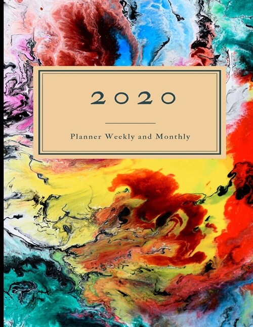 2020 Planner Weekly and Monthly: 8.5x11 Flowers Cover 5 - 2020 Year At A Glance And Vertical Dated Pages (Paperback)