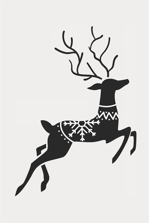 Scandanvian Reindeer, Christmas Notebook Kids, Lined Journal/Notes Christmas (Type 2): Blank Lined Notebook Journal for Kids - 6x9 120 page (Paperback)