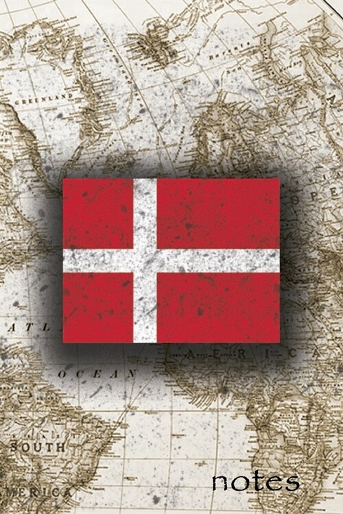 Notes: Beautiful Flag Of Denmark Lined Journal Or Notebook, Great Gift For People Who Love To Travel, Perfect For Work Or Sch (Paperback)