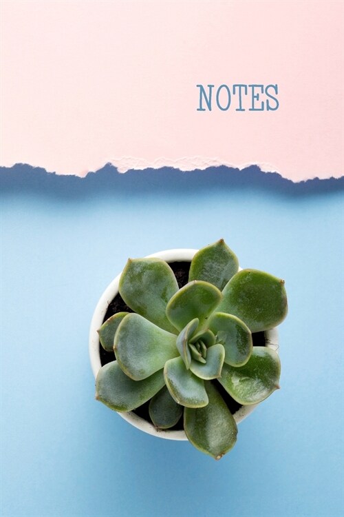 Notes: Simple Lined/Ruled Journal, Notebook, Logbook, Exercise/Writing Book, Diary, for notes, thoughts, lists etc. Cactus/su (Paperback)