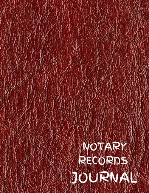 Notary Records Journal: Official Notary Records Book ( Acts Records Events Log, Notary Template & Services Receipt Book ) Paperback, Large Siz (Paperback)