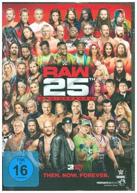 Raw 25th Anniversary - Then.Now.Forever, 3 DVDs (DVD Video)