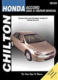 Chilton-Tcc Honda Accord 2003-2011 Repair Manual (Paperback)