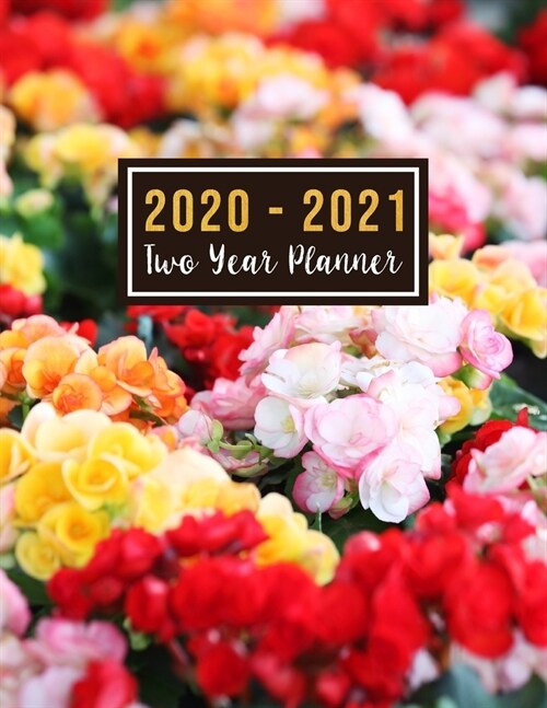 2020-2021 Two Year Planner: 2020-2021 see it bigger planner - Colorful Flower Cover - 2 Year Calendar 2020-2021 Monthly - 24 Months Agenda Planner (Paperback)