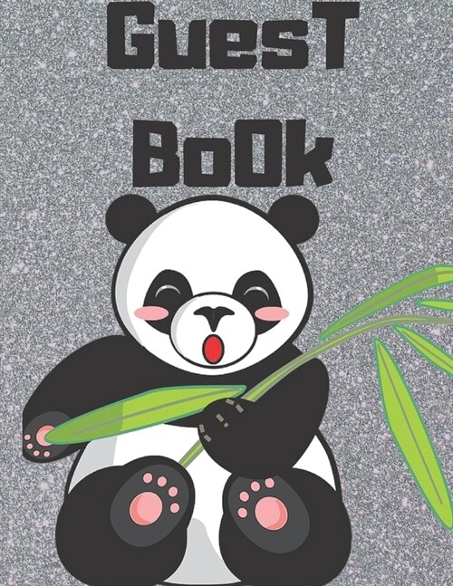 Guest Book panda: color panda Cover, Rustic Guest book For Wedding, for baby shower, for graduation, for birthday party, for house warmi (Paperback)
