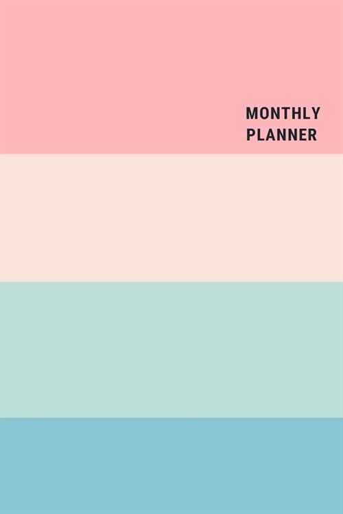 monthly planner 2020-2021: cute Notebook, Soft Cover, Matte Finish (Paperback)