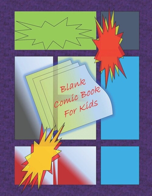 Blank Comic Book-Comic Sketch Book: Create your own comic book with this Blank Comic Book for kids, adults, students, teens and artists, Comic Design (Paperback)