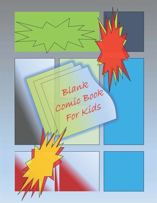 Blank Comic Book-Comic Sketch Book: Create your own comic book with this Blank Comic Book for kids, adults, students, teens and artists, Comic Design (Paperback)