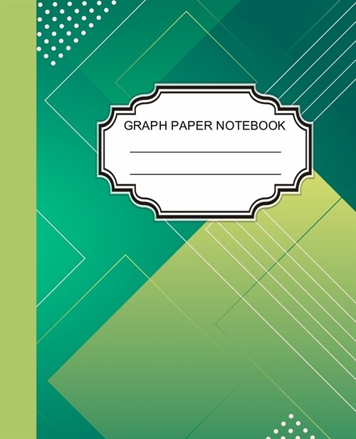 Graph Paper Notebook: Graph Ruled Paper Notebook Journal / Green Triangles for Children, Teens, Students, Teachers, School and Home Writing (Paperback)